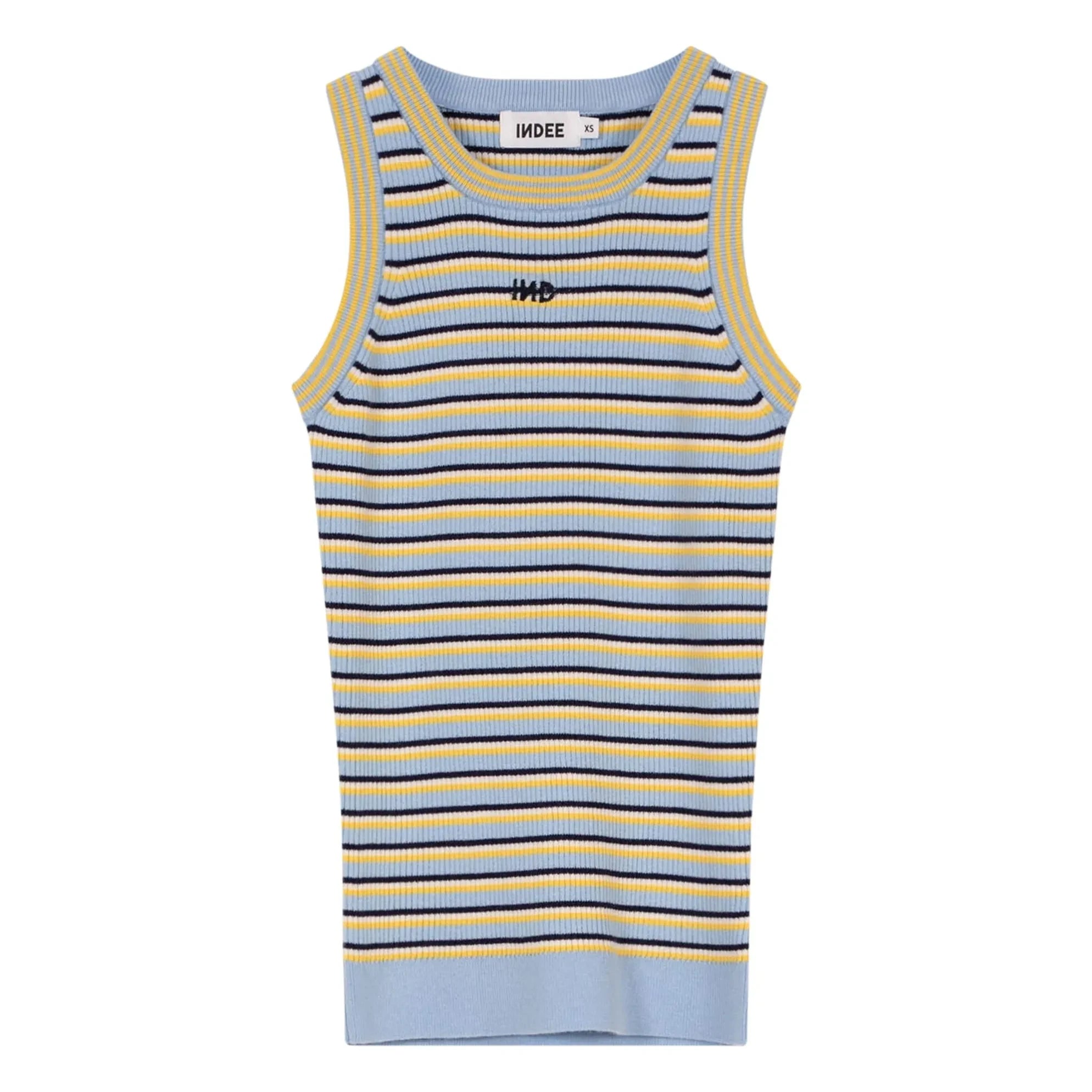 Indee - Camiseta de tirantes a rayas | Azul claro