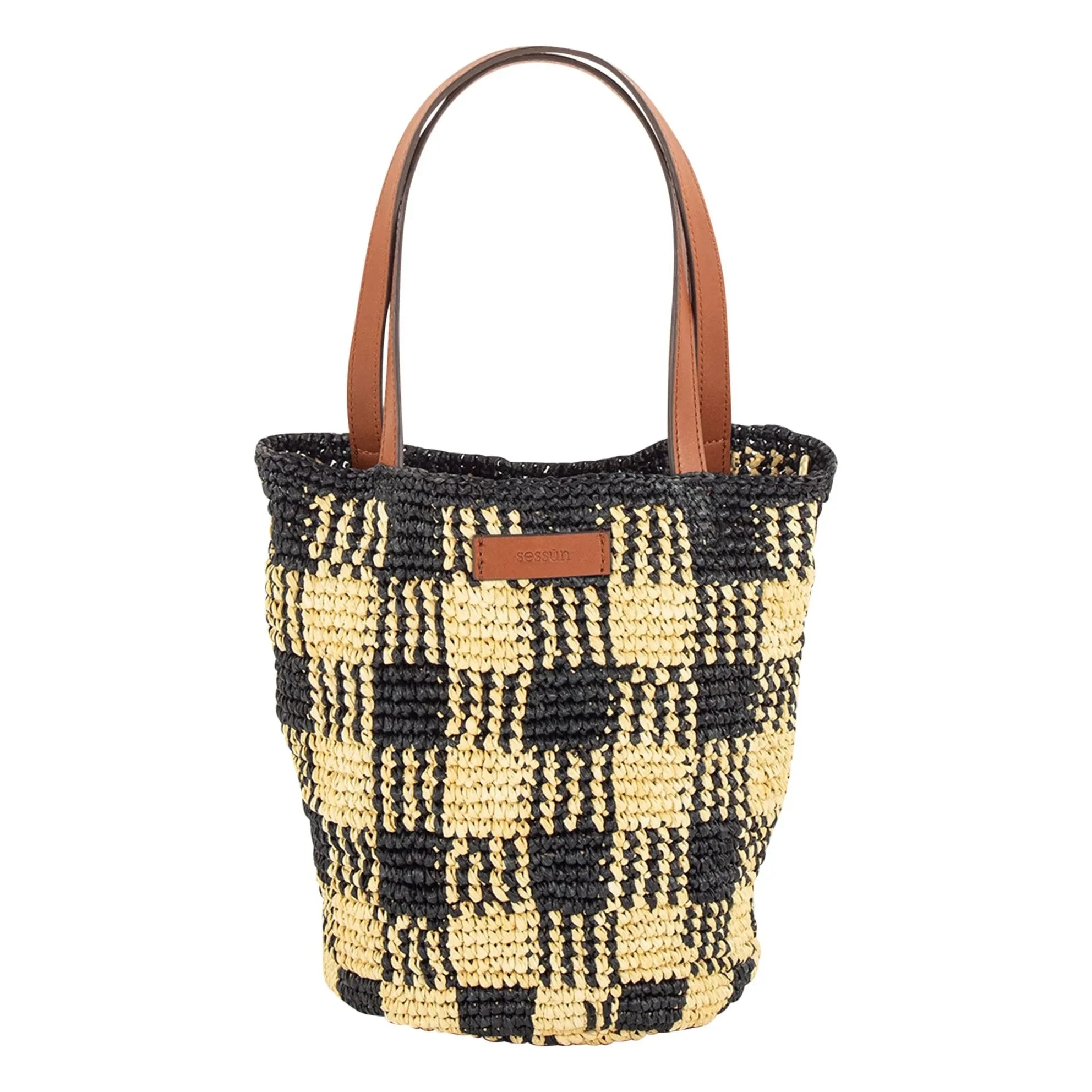 Sessùn - Bolso Mimi Tara R Raphia | Negro