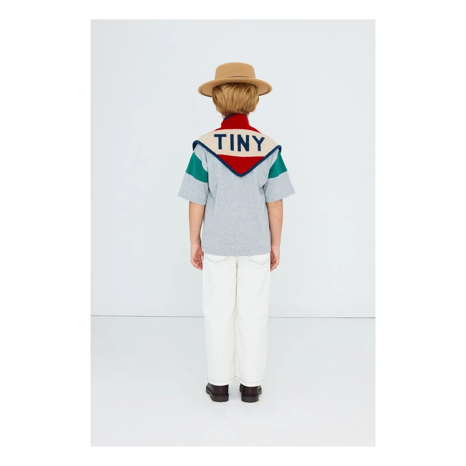 Tinycottons - Camiseta de algodón orgánico Tiny | Gris jaspeado