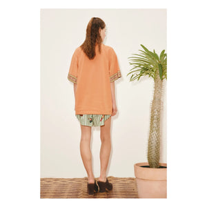 Alémais - Camiseta de algodón orgánico Alberta | Naranja