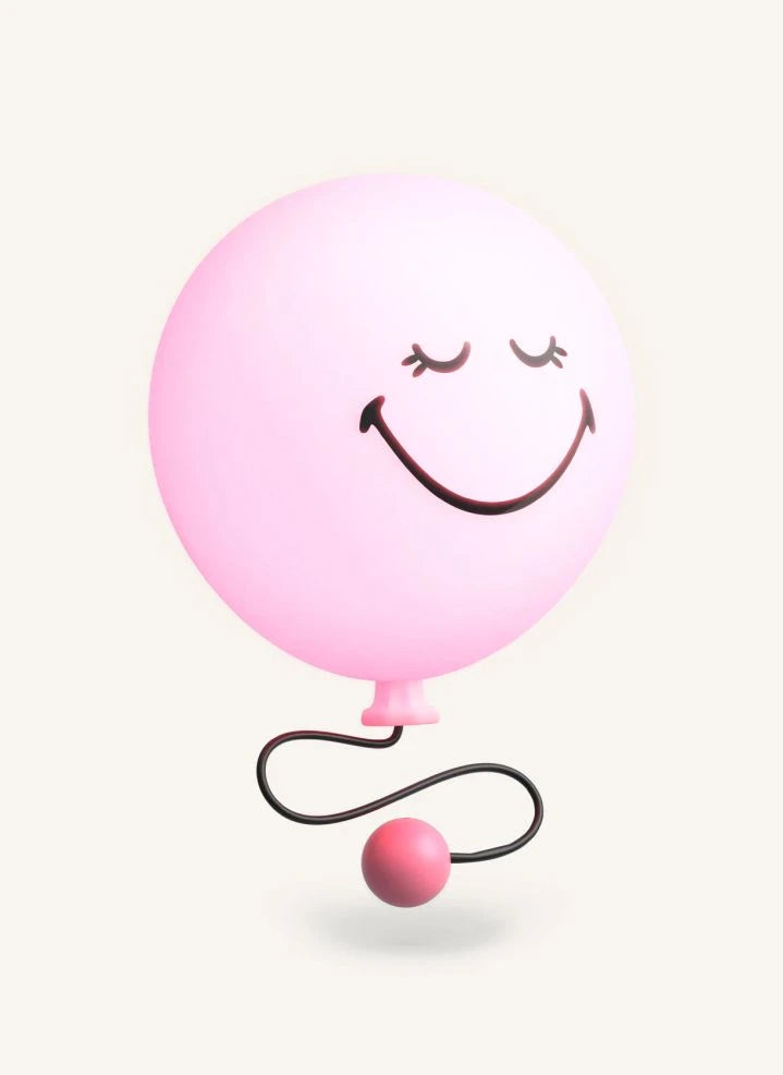 MOB - Bubbly Aplique de pared - MOB x Smiley World | Rosa
