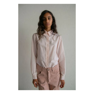 THEAVANT - L'Homme Camisa de popelín de seda y algodón | Rosa claro