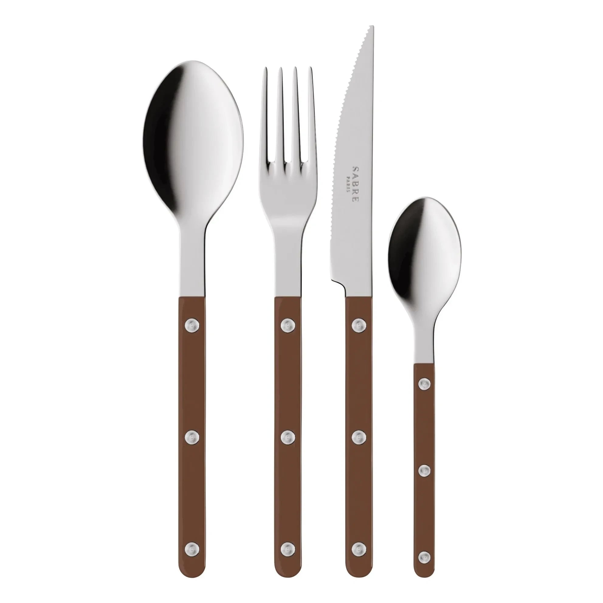 Sabre - Cubiertos - Set de 4 | Chocolate