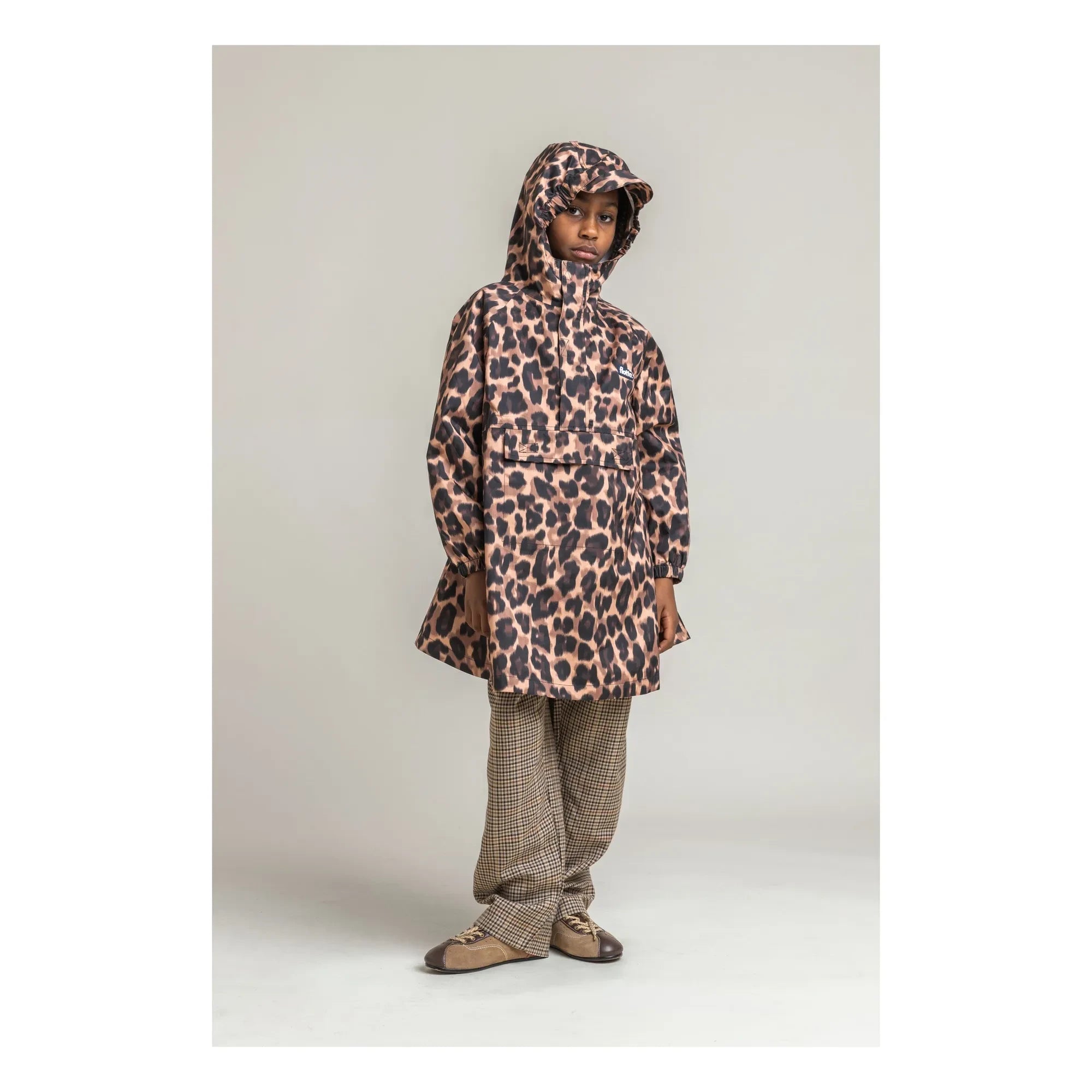 Flotte - Gabrielito Leopar Capa Impermeable Fibras Recicladas | Marrón