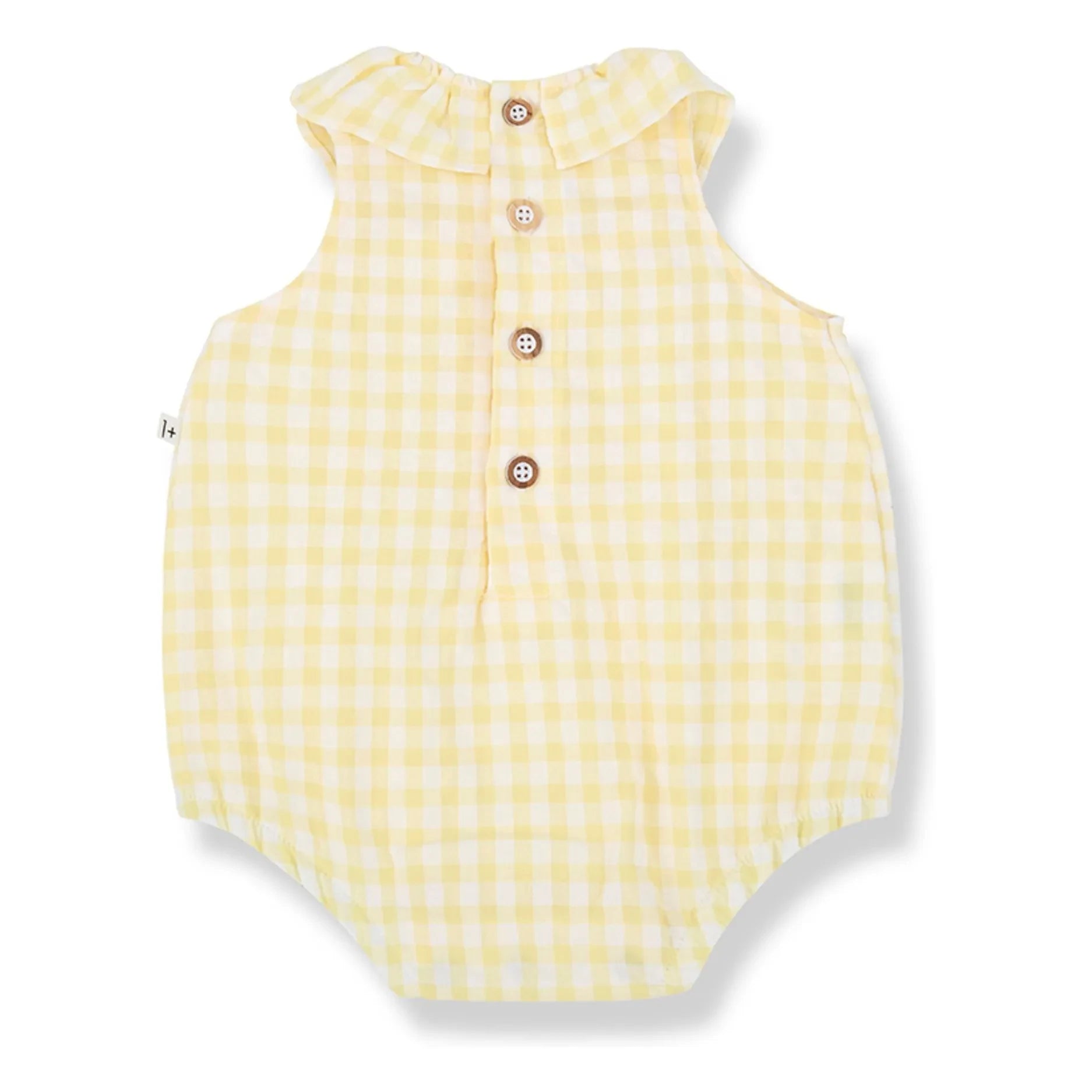 1+ in the family - Mono Vichy Seersucker Corfu | Amarillo claro