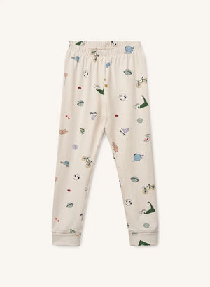 Liewood - Wilhelm Pijama de Algodón Orgánico con Diseño de Animales | Arena
