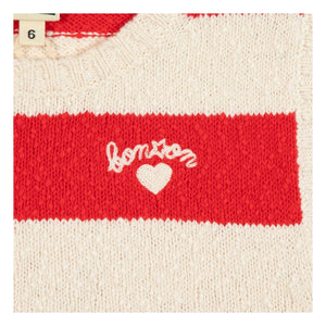 Bonton - Camiseta de tirantes a rayas Next Mesh | Bermellón