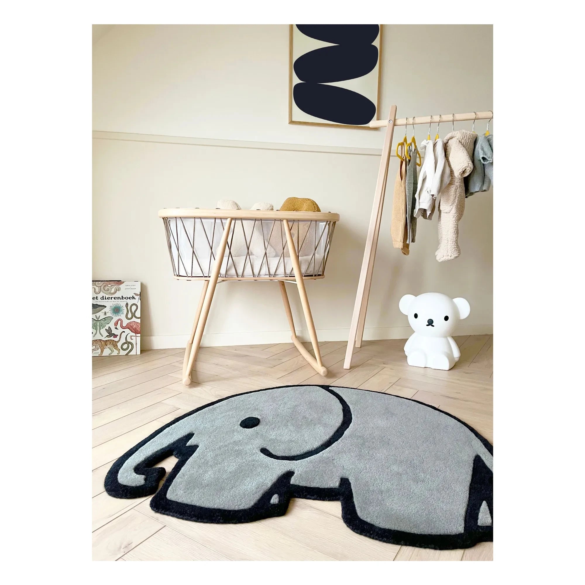 Maison Deux - Alfombra Miffy con Hilos | Gris