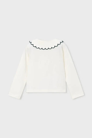 Blusa infantil Mayoral de algodón y elastano