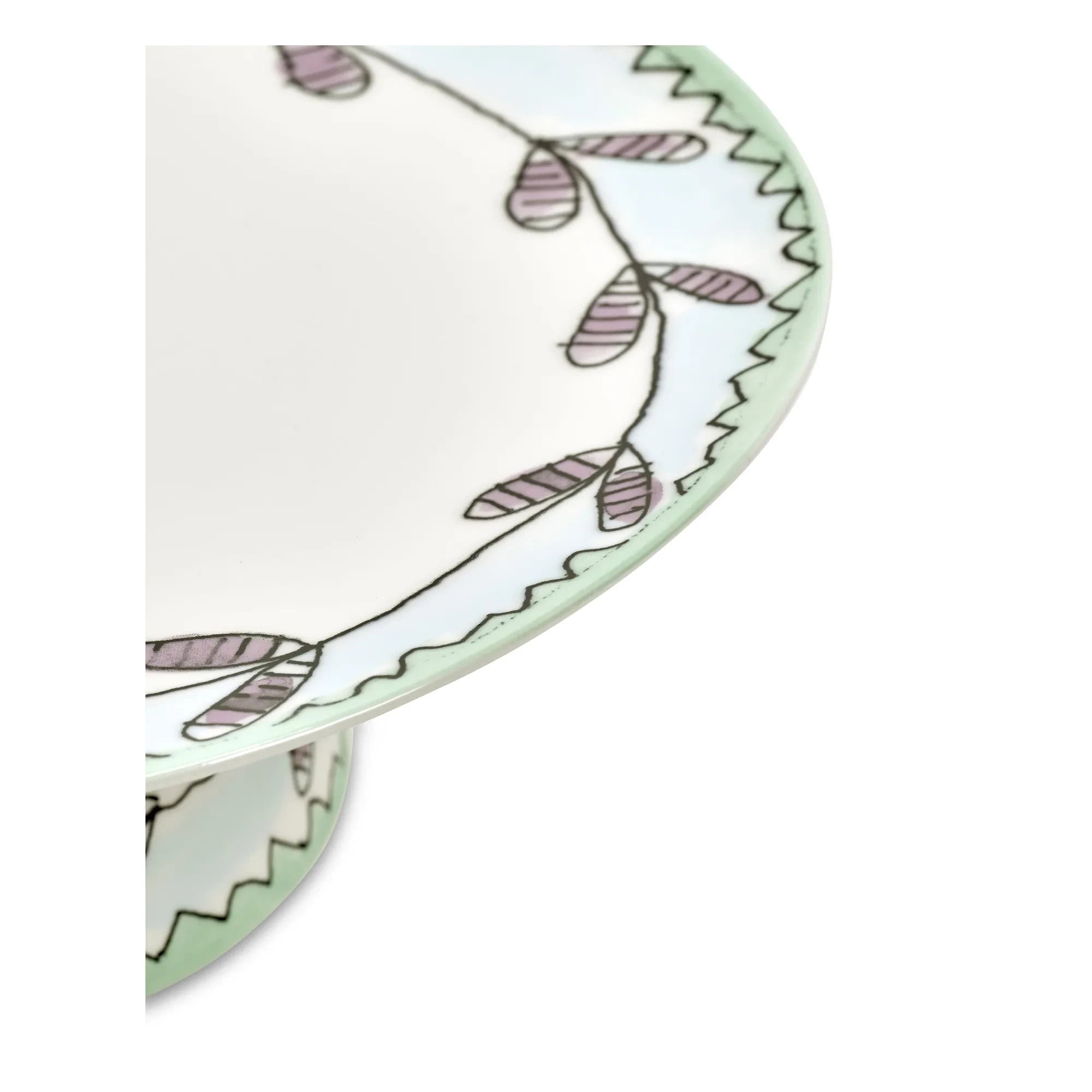 Plato de tarta Serax - Blossom Milk, Marni | Blanco