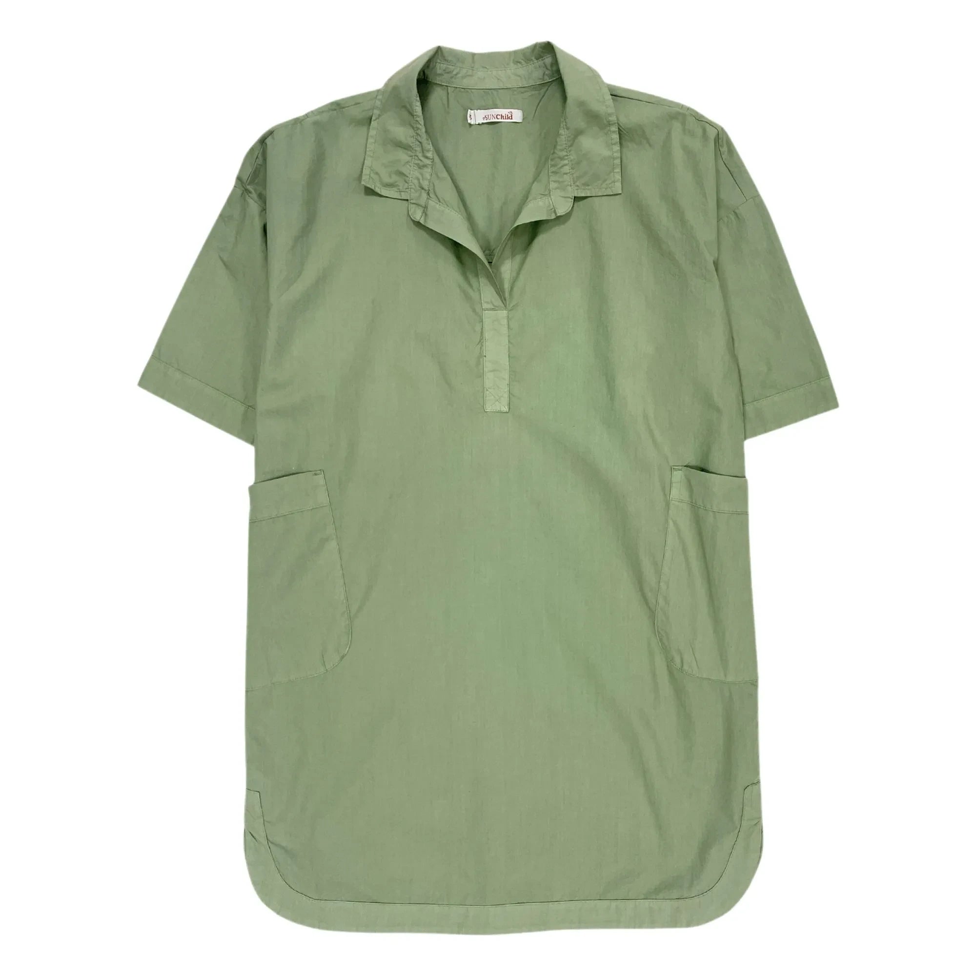 Sunchild - Vestido camisero oversize Cadaqués | Salvia