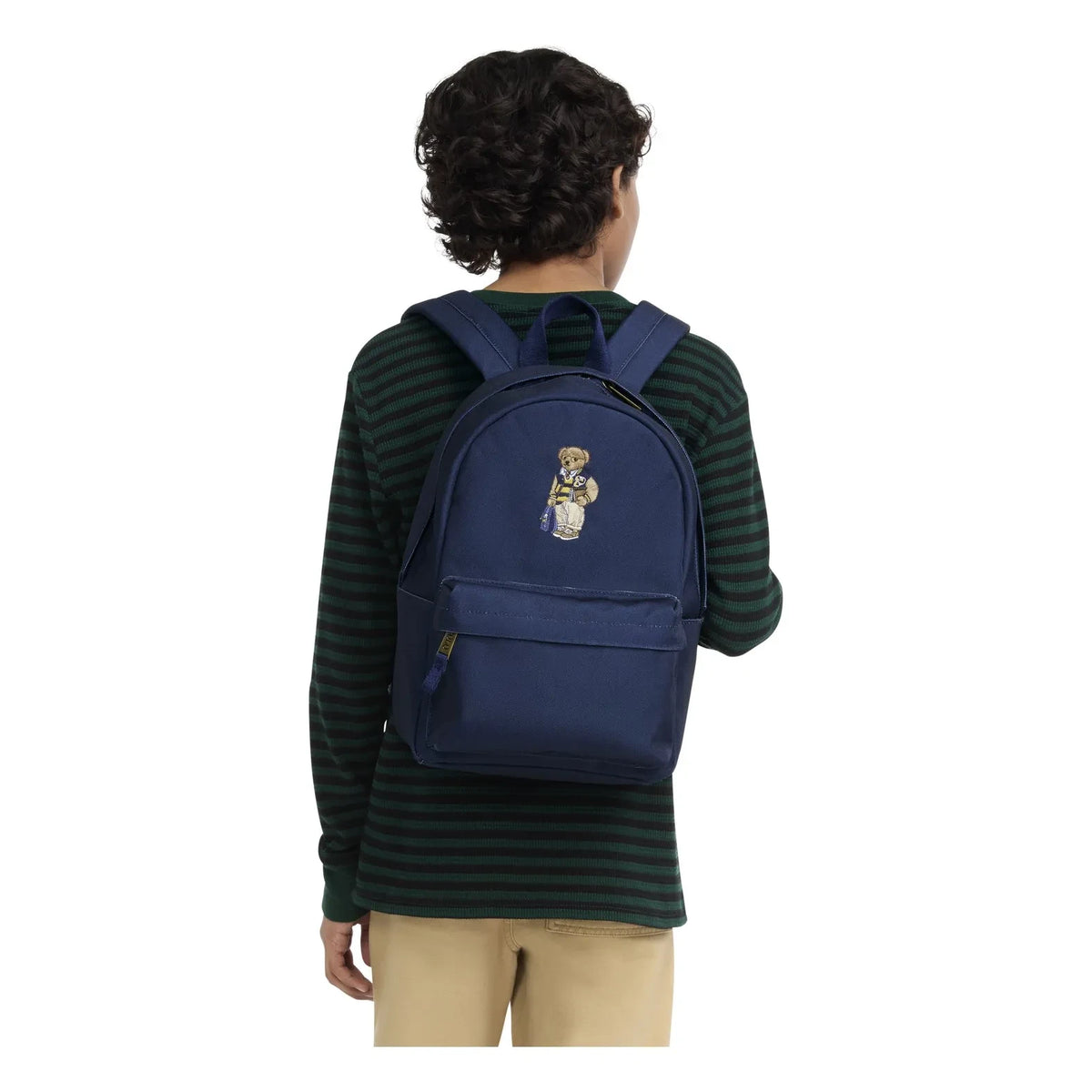 Ralph Lauren - Mochila de Oso de Peluche de Fibra Reciclada | Azul Marino