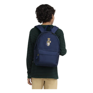 Ralph Lauren - Mochila de Oso de Peluche de Fibra Reciclada | Azul Marino