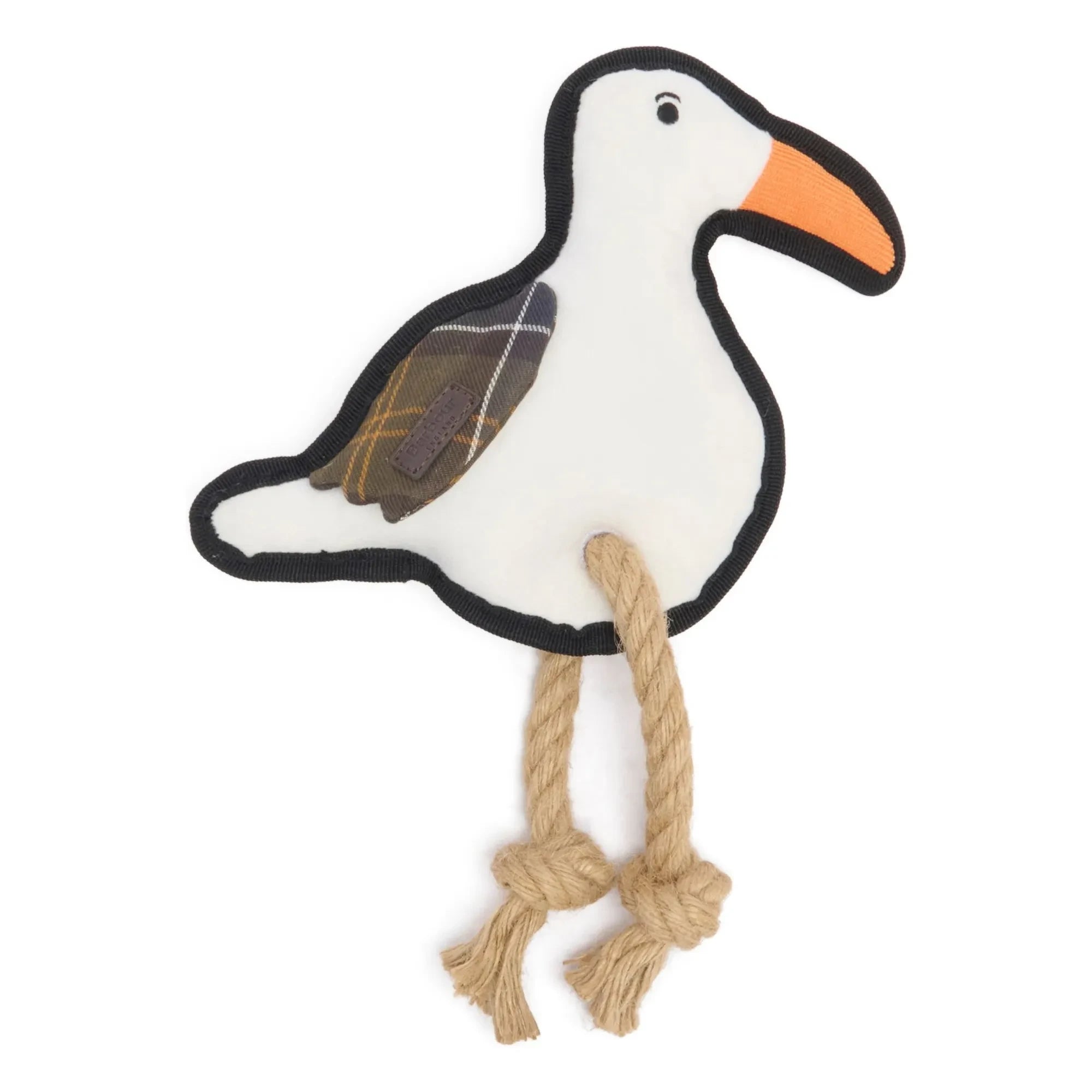 Barbour - Juguete de pájaro para perros | Blanco