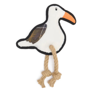 Barbour - Juguete de pájaro para perros | Blanco