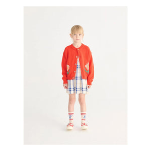 Bobo Choses - Vestido de algodón orgánico a cuadros | Crudo