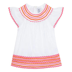 Tartine et Chocolat - Vestido Fruncido | Blanco