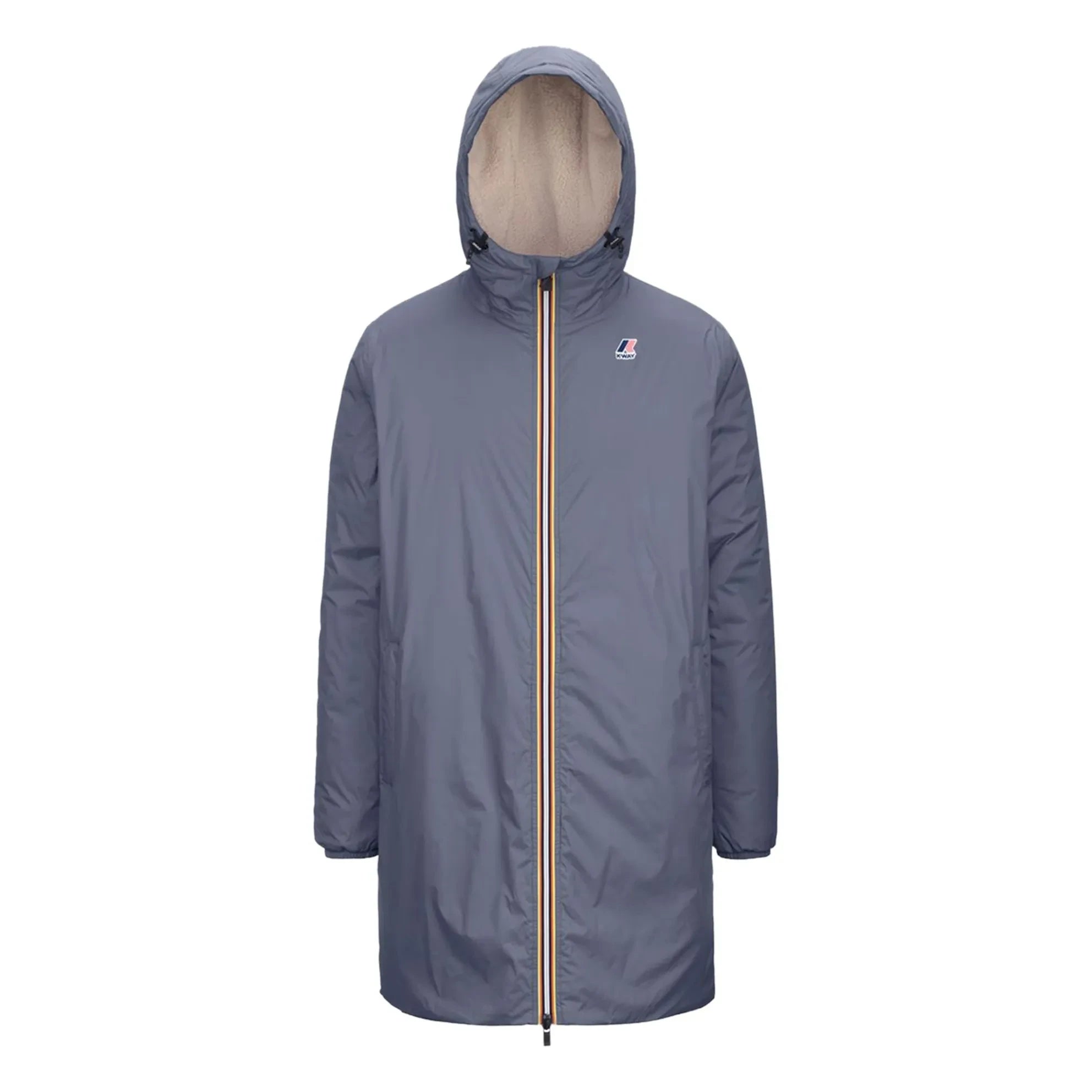 K-way - Le Vrai Eiffel Orsetto 3.0 Chaqueta acolchada impermeable | Gris azulado