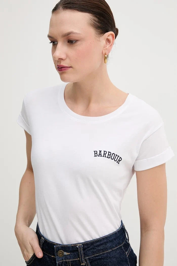 Camiseta de algodón Barbour