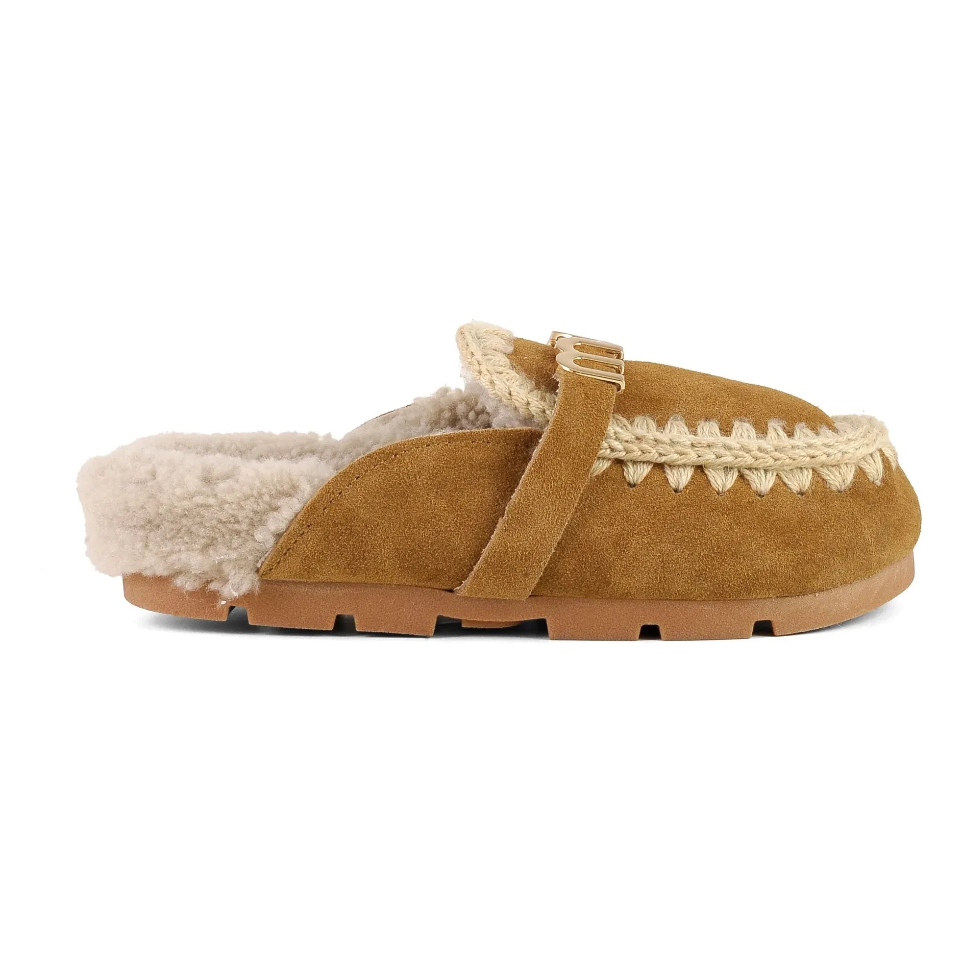 Mou - Zapatillas bio de ante de invierno | Coñac