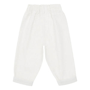 Donsje - Pantalones Josefine de algodón orgánico | Blanco