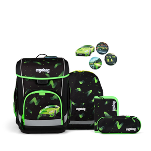 Ergobag - Set de Mochilas escolares cubo Beary Fast Lane