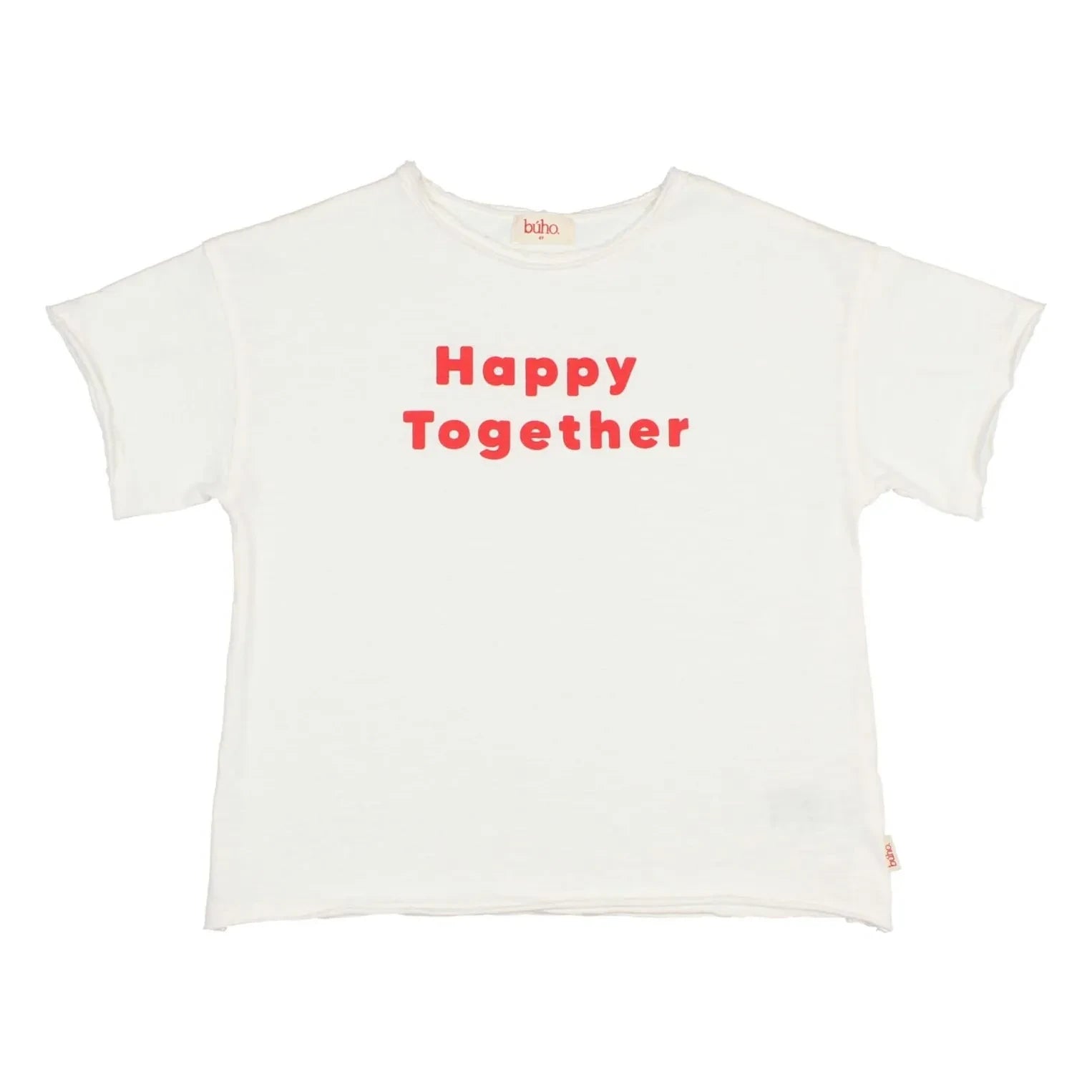Búho - Camiseta Happy Together Algodón orgánico | Blanco
