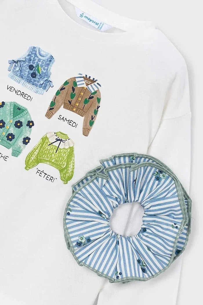 Blusa de manga larga de algodón para niños Mayoral