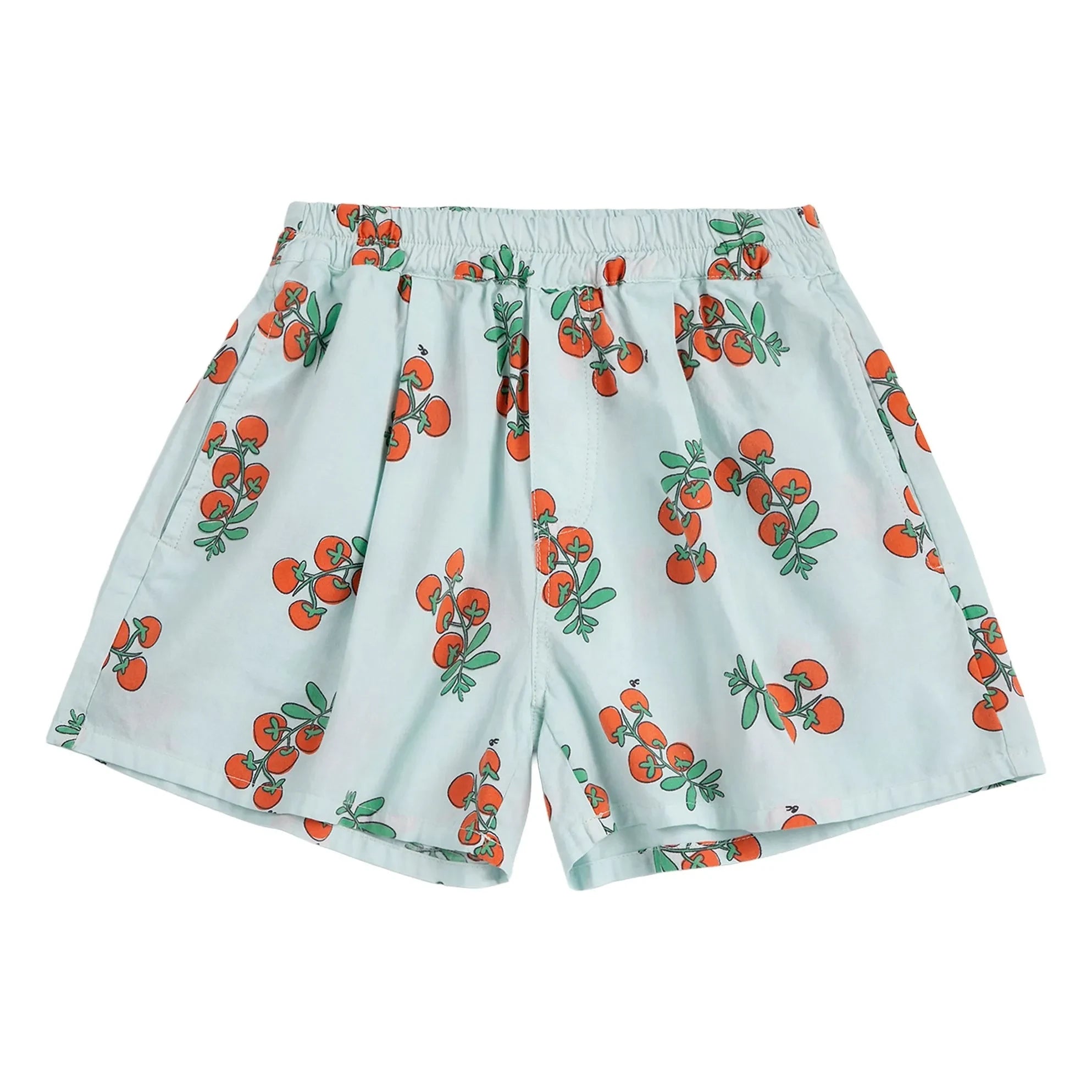 Bobo Choses - Shorts de tomate de algodón orgánico | Azul claro