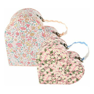 Meri Meri - Cajas pequeñas Corazones - Meri Meri x Liberty