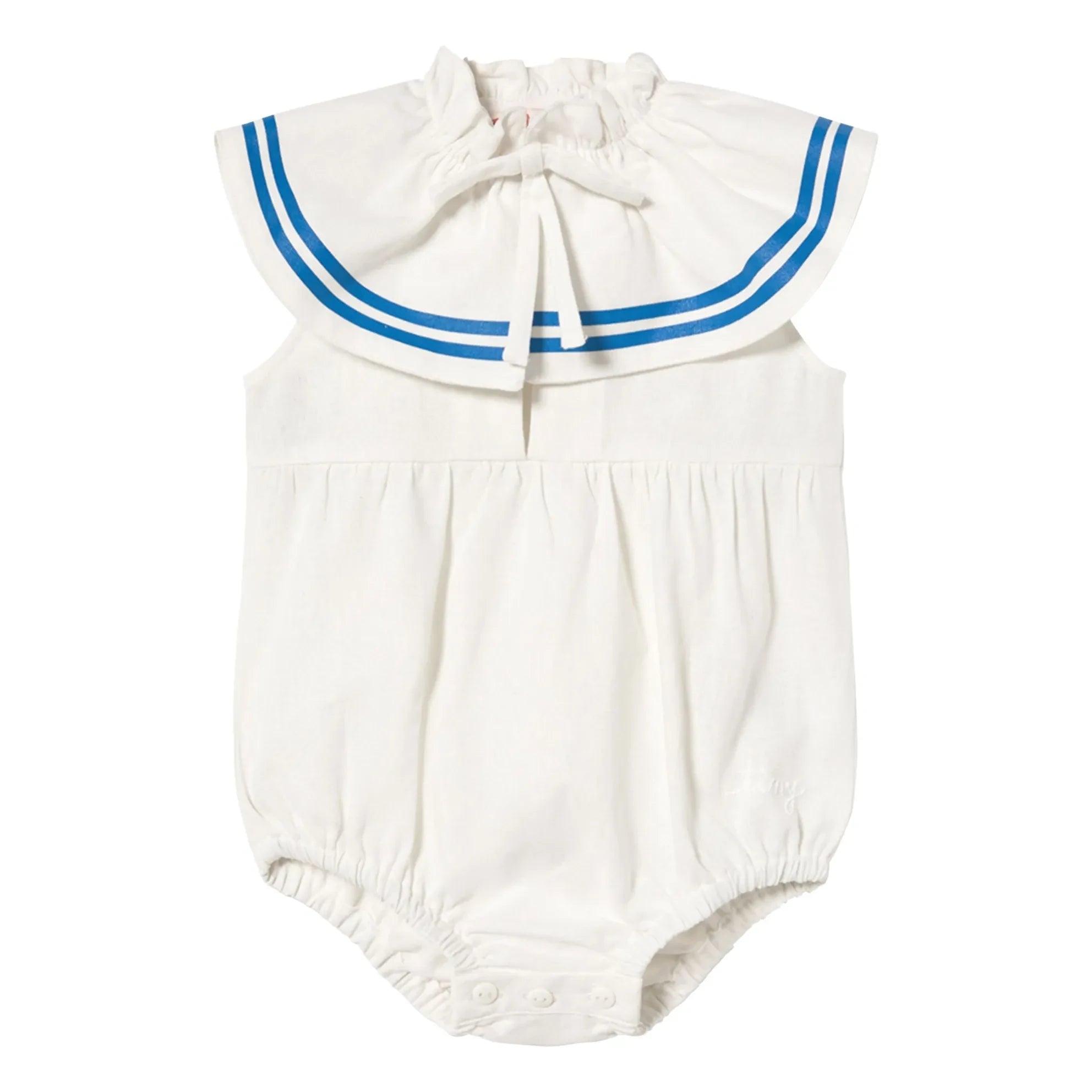 Tinycottons - Body de lino con volantes | Blanco