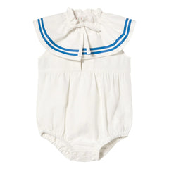 Tinycottons - Body de lino con volantes | Blanco