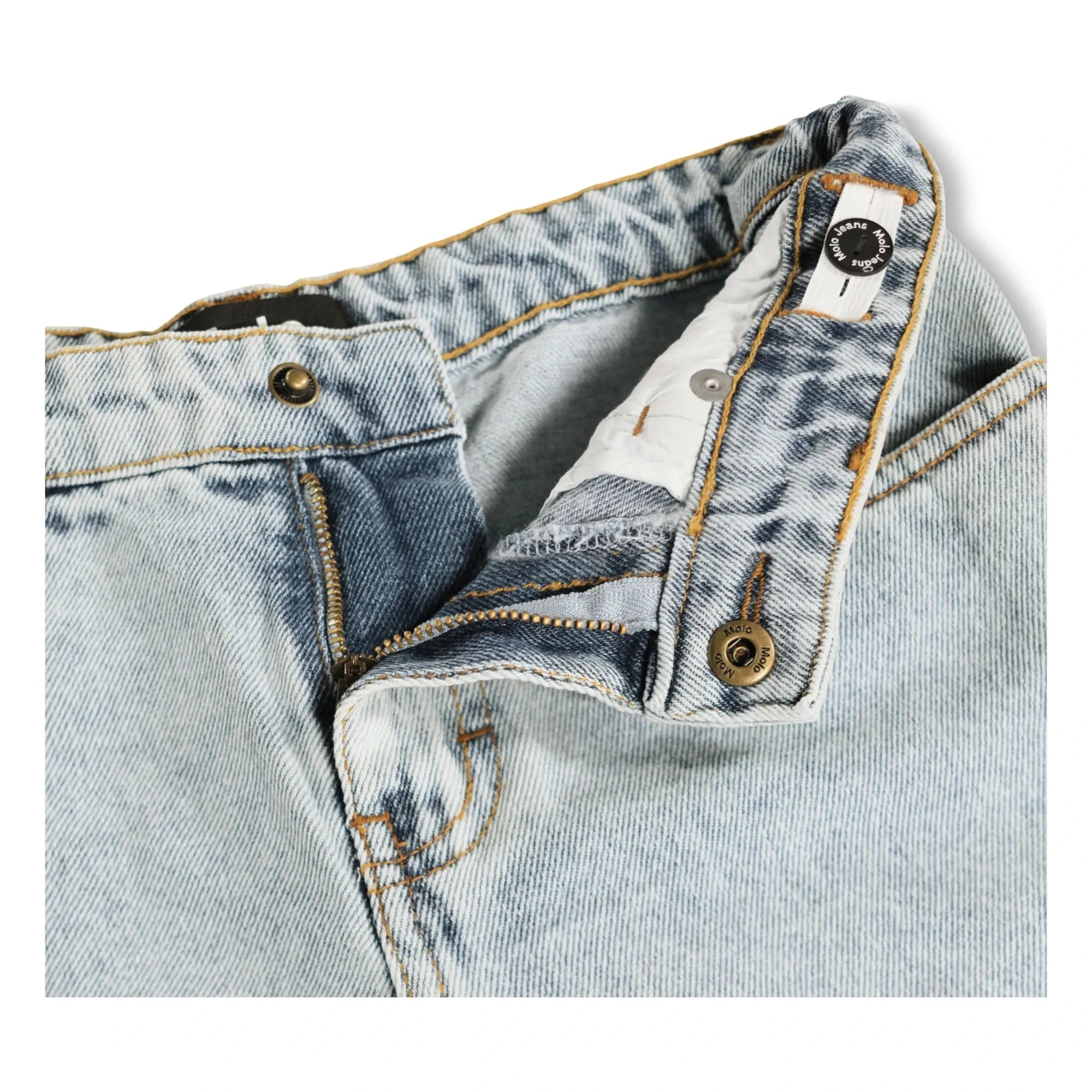 Molo - Bermudas de mezclilla de algodón orgánico Art | Azul claro
