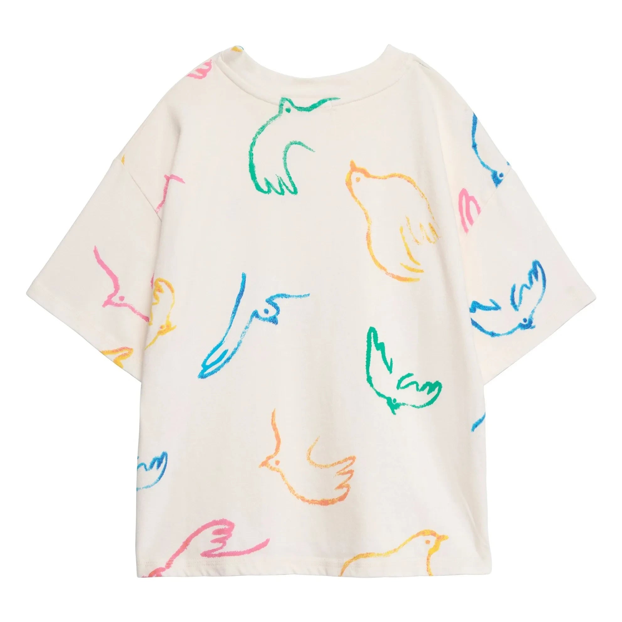 True Artist - Camiseta Pájaros Algodón orgánico | Crudo