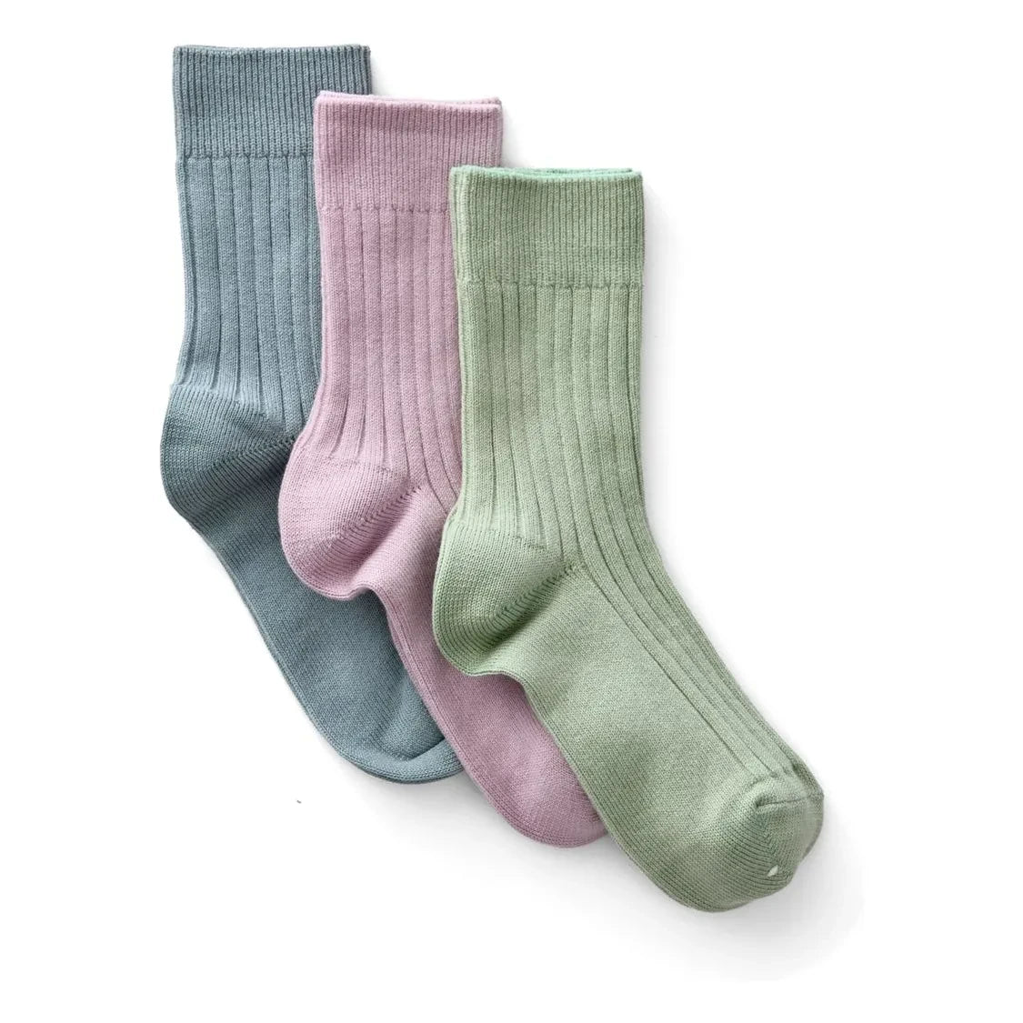 Soor Ploom - Set de 3 pares de calcetines acanalados | Azul hielo