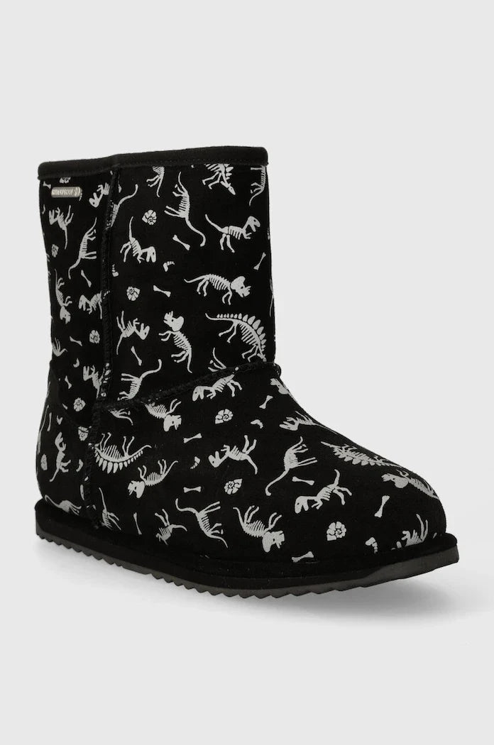 Emu Australia K12948 Reflective Dino Brumby Botas de invierno de cuero para niños