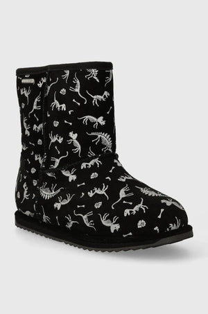 Emu Australia K12948 Reflective Dino Brumby Botas de invierno de cuero para niños