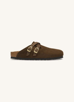 BIRKENSTOCK - Sandalias Blair de ante | Marrón oscuro