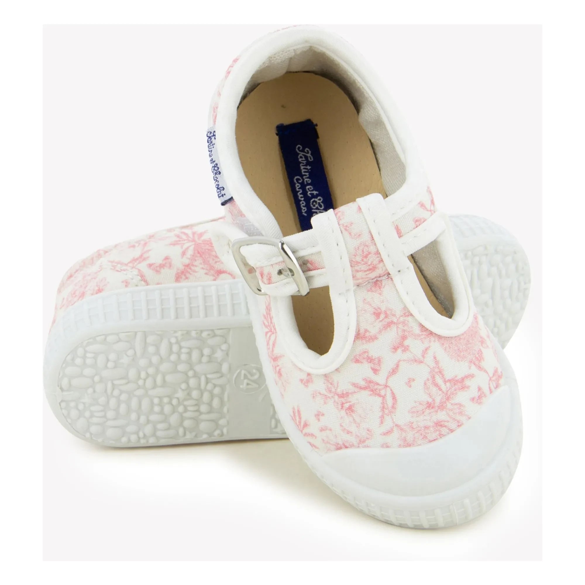 Tartine et Chocolat - Zapatillas de lona para bebés | Rosa claro