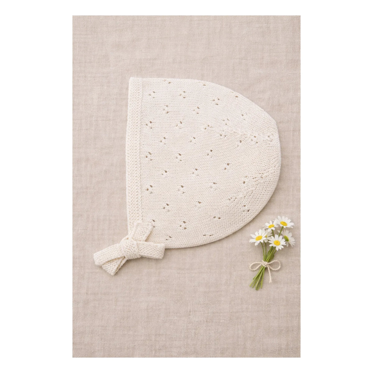 Lililotte - Gorro calado de algodón orgánico Clovis | Crudo