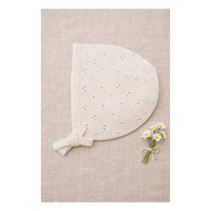 Lililotte - Gorro calado de algodón orgánico Clovis | Crudo