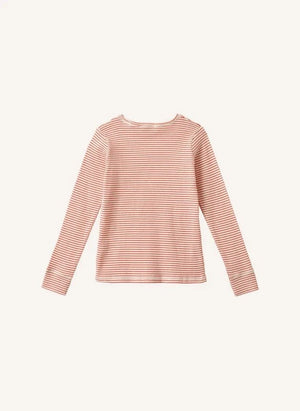 Caramelo - Camiseta de Rayas Kishon | Roja