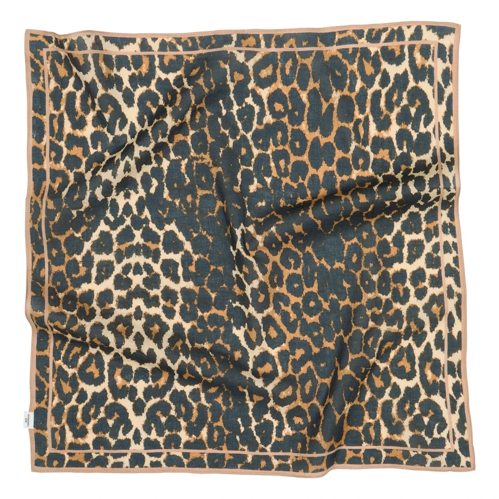 Becksöndergaard - Pañuelo de algodón Leopa Edgia | Negro
