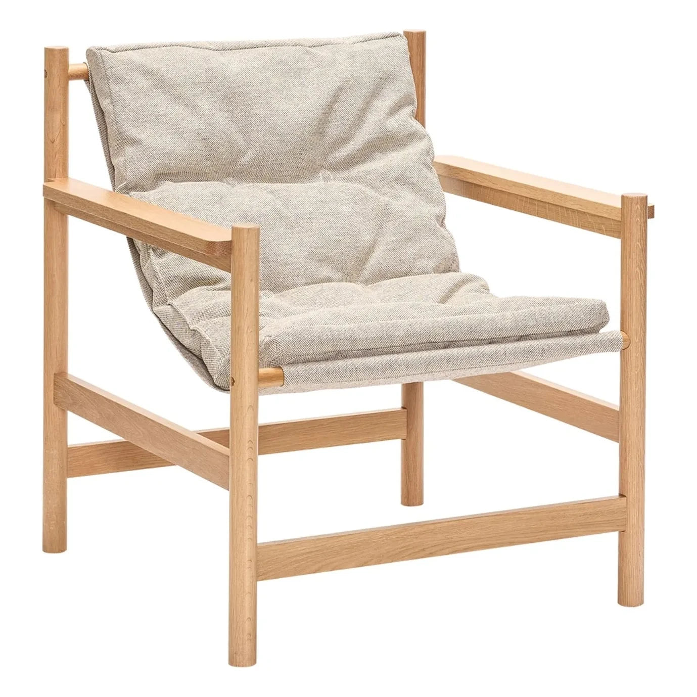 Hübsch - Sillón y reposapiés Heritage | Beige