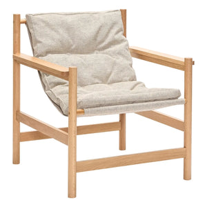 Hübsch - Sillón y reposapiés Heritage | Beige