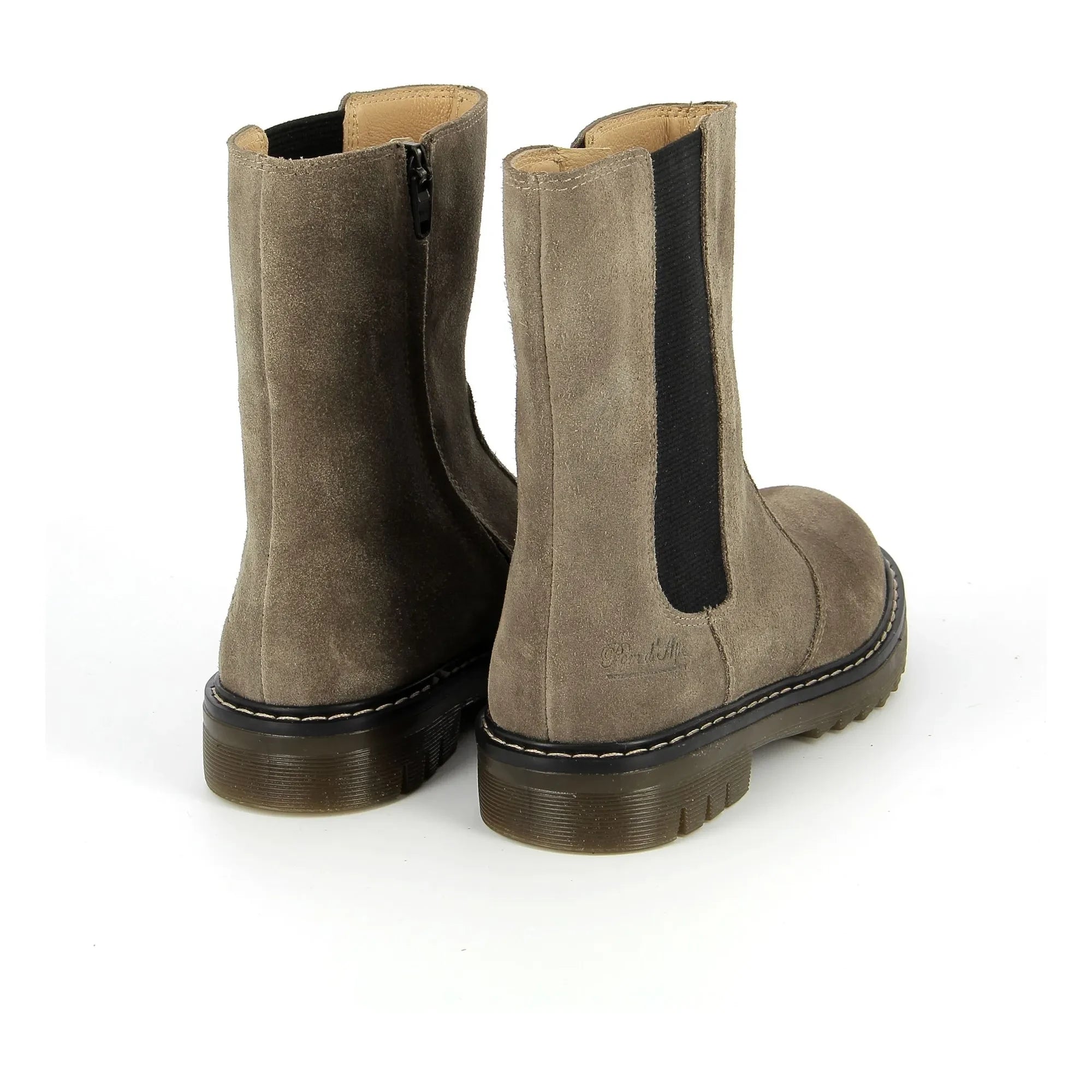 Pom d'Api - Sid Mid Velours botlar | Taupe kahverengi