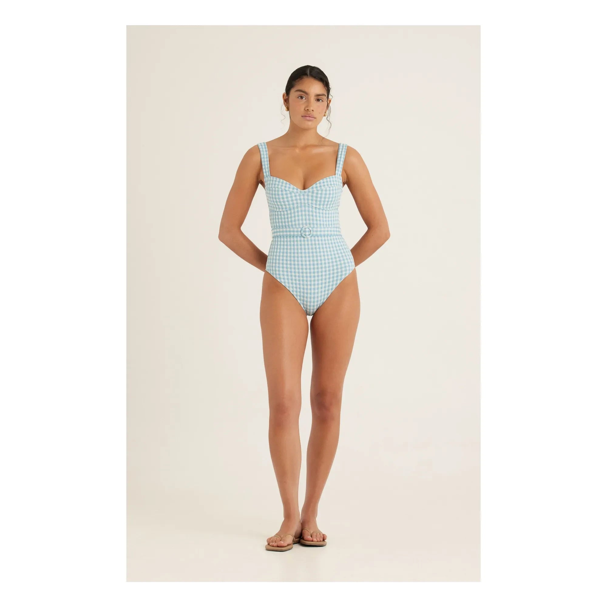 Peony - Bañador de una pieza Vichy Forever | Azul