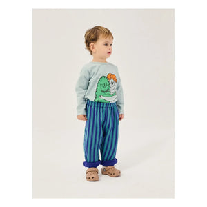 Bobo Choses - Camiseta de Bebé Monstre de Algodón Orgánico | Azul Claro