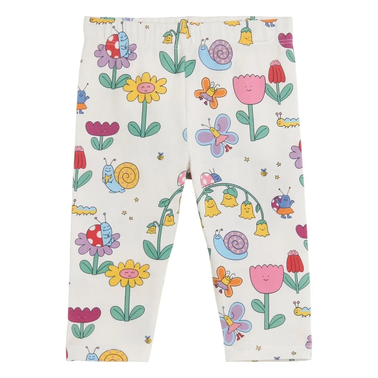 Stella McCartney Kids - Leggings de algodón orgánico | Marfil