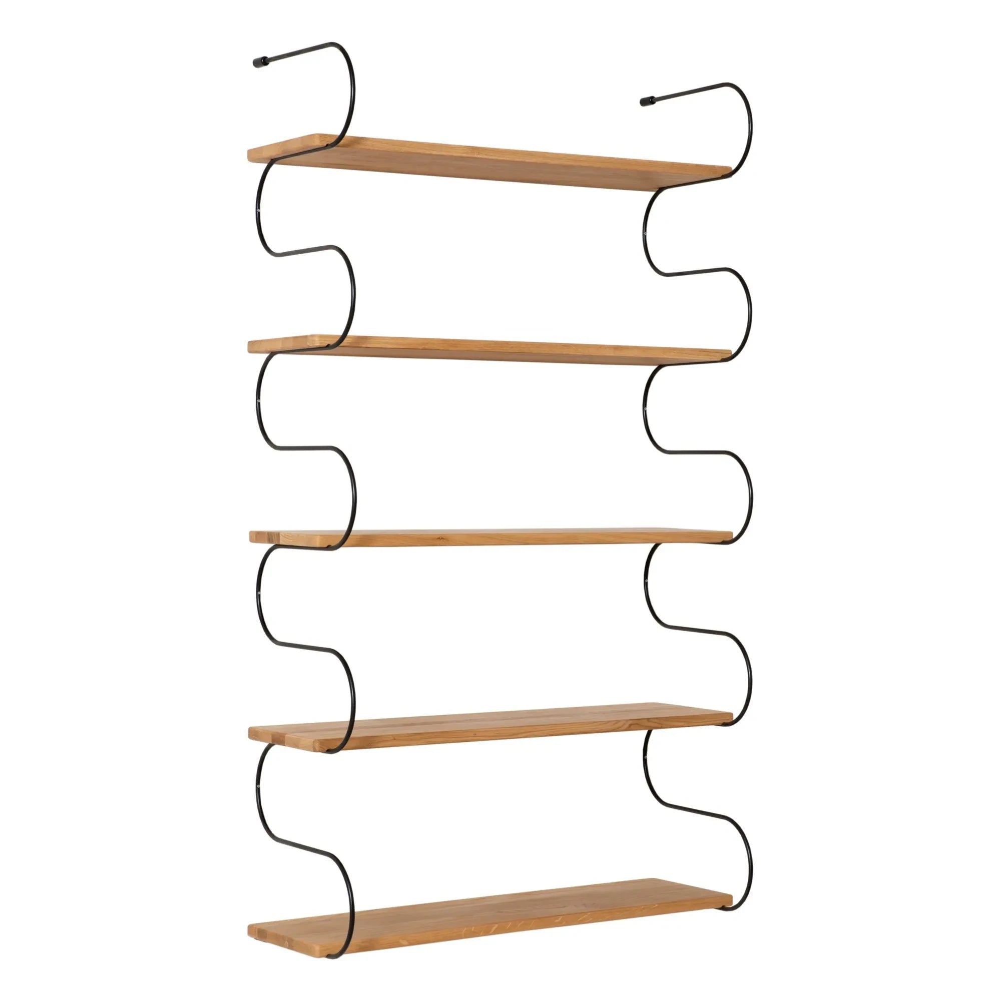 Schneid Studio - Estante de madera de roble Onda | Negro
